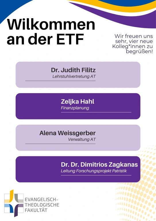 Neue Mitarbeitende an der ETF 10-2025