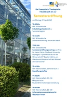 Plakat Semestereröffnung