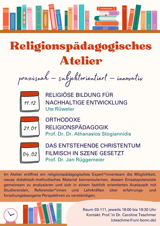 Religionspädagogisches Atelier Wintersemester 25_26