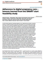 Adherence to digital pregnancy care