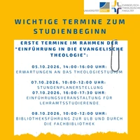 Informationsveranstaltungen im WiSe 2026