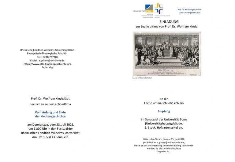 Lectio ultima von Prof. Dr. Wolfram Kinzig