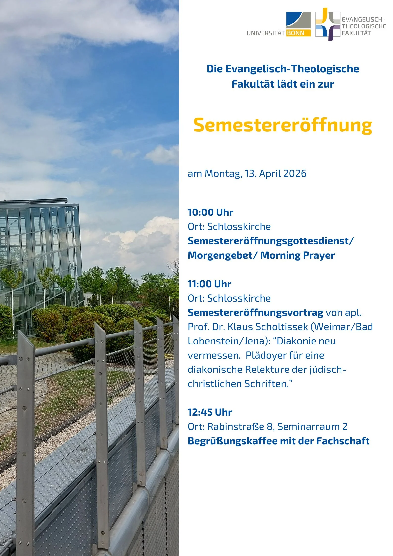 Semestereröffnung SoSe 2026