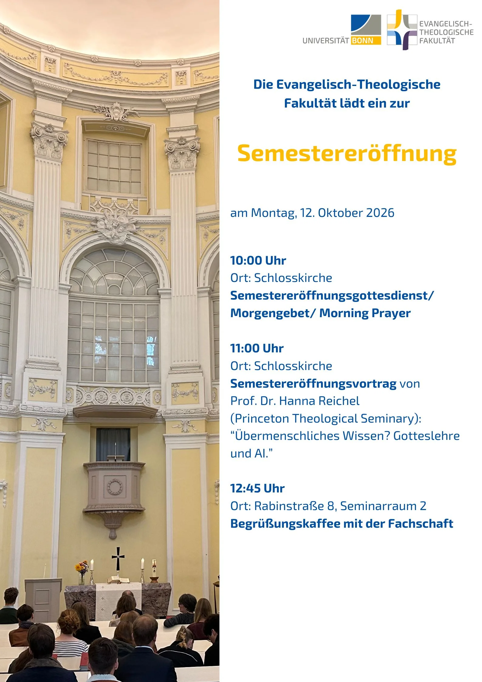 Semestereröffnung WiSe 2026