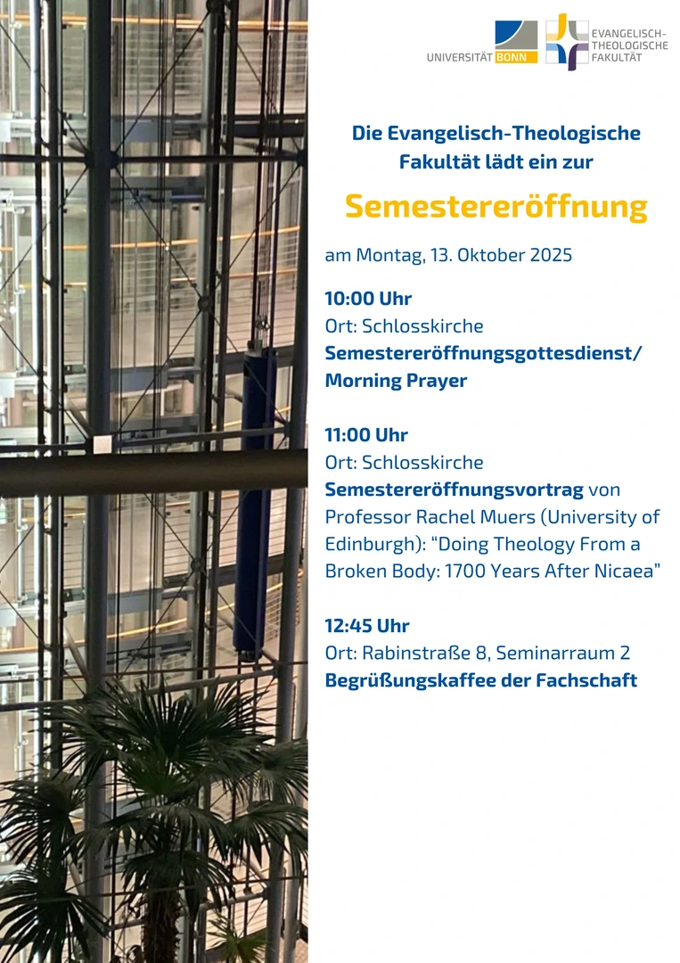 Plakat Semestereröffnung WiSe 2025/26